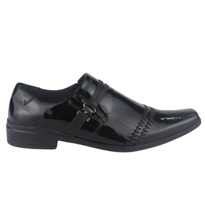 Zapato Ferracini Hombre 4349 Frankfurt Negro Charol Casual