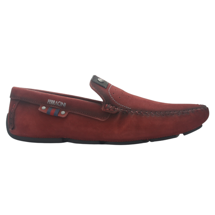 Mocasin Ferracini Hombre 2774 Mali Burdeo Casual