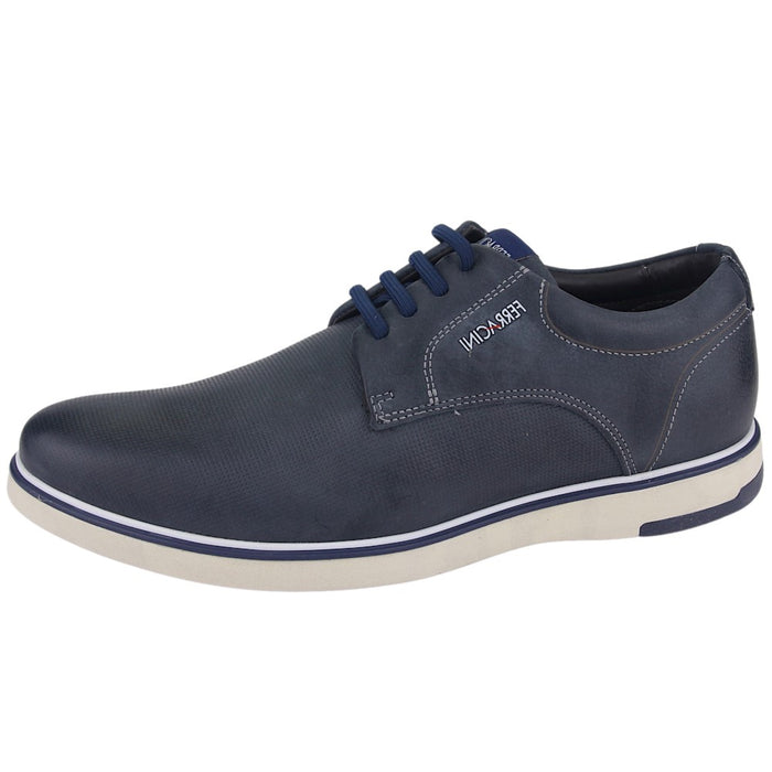 Zapato Ferracini Hombre Cordoba 3025 Azul Casual