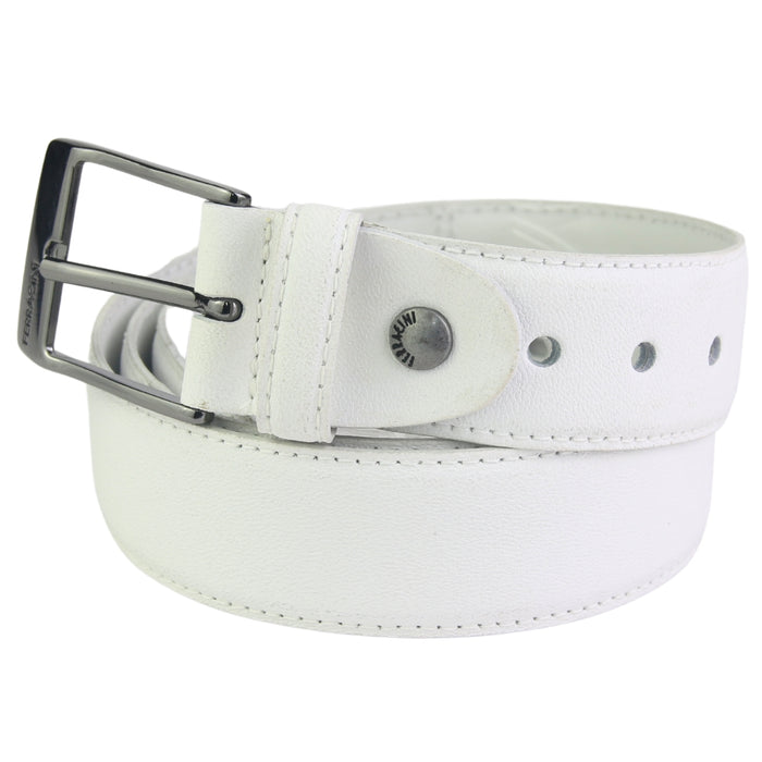 Cinturones Ferracini Hombre Fc329 Blanco