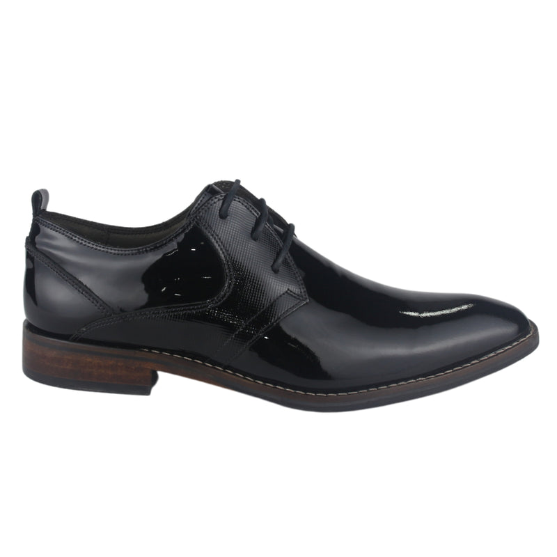 Zapato Ferracini Hombre 5659 Caravaggio Negro Charol Casual