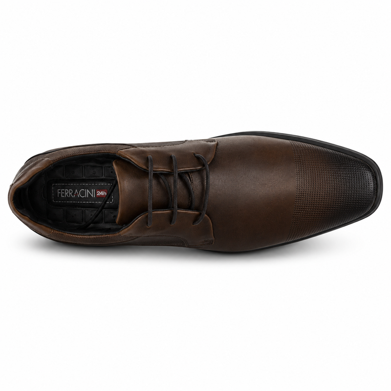 Zapato Café Hombre Casual Ferracini 6065