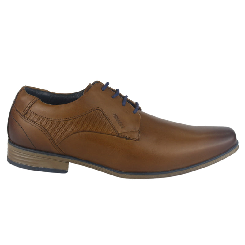 Zapato Ferracini Hombre 6067 Derby Café Claro Casual