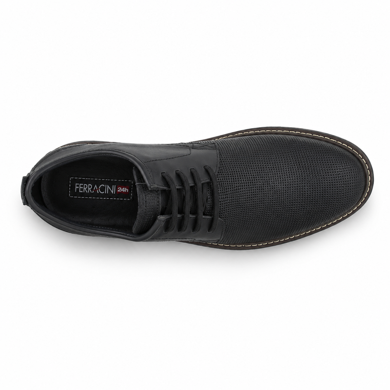 Zapato Negro Hombre Casual Ferracini 3302