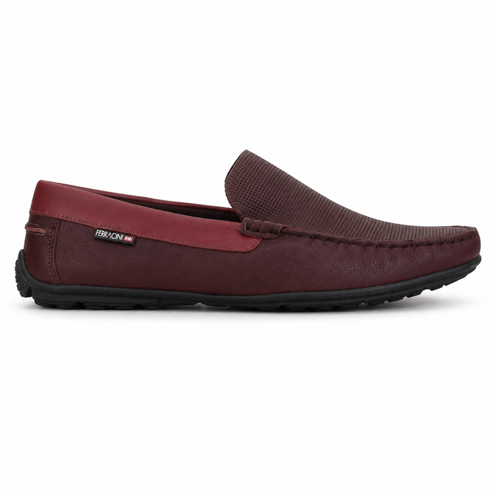 Mocasin Burdeo Hombre Casual Ferracini 2937