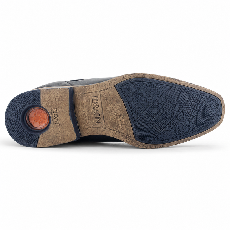 Zapato Ferracini Hombre 6067 Derby Negro Matte Casual