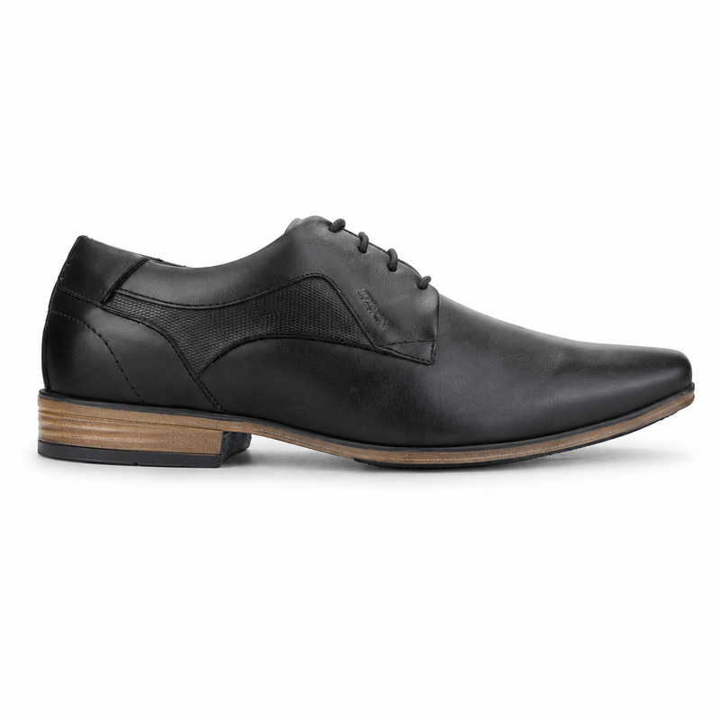 Zapato Ferracini Hombre 6067 Derby Negro Matte Casual