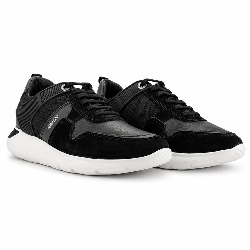 Zapatilla Negro Hombre Urbano Ferracini 9246