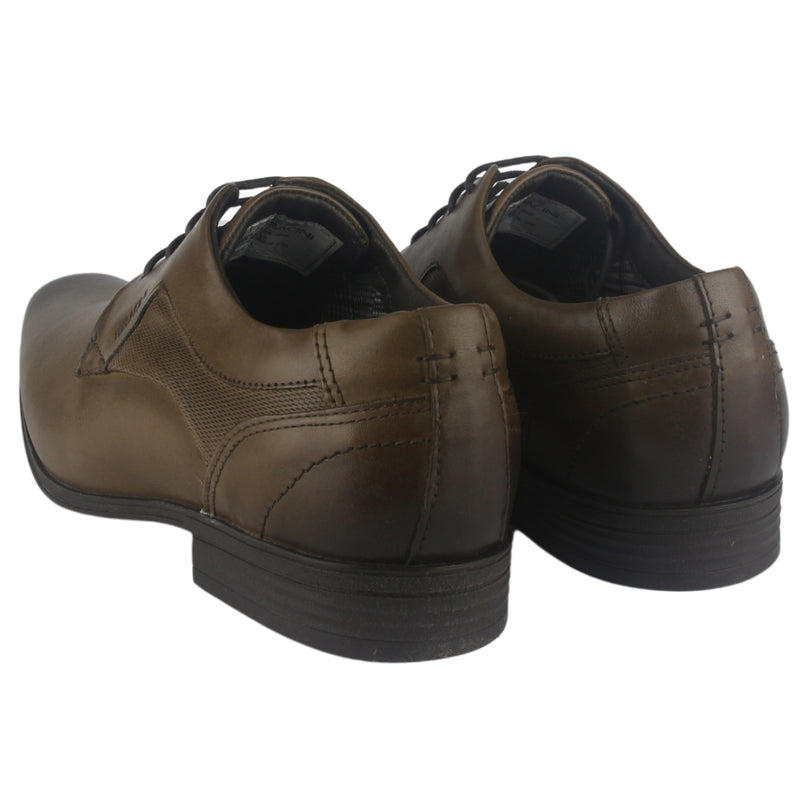 Zapato Ferracini Hombre 6067 Derby Café Oscuro Casual