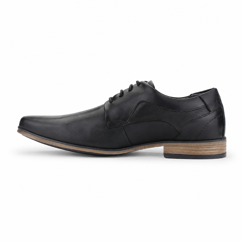 Zapato Ferracini Hombre 6067 Derby Negro Matte Casual