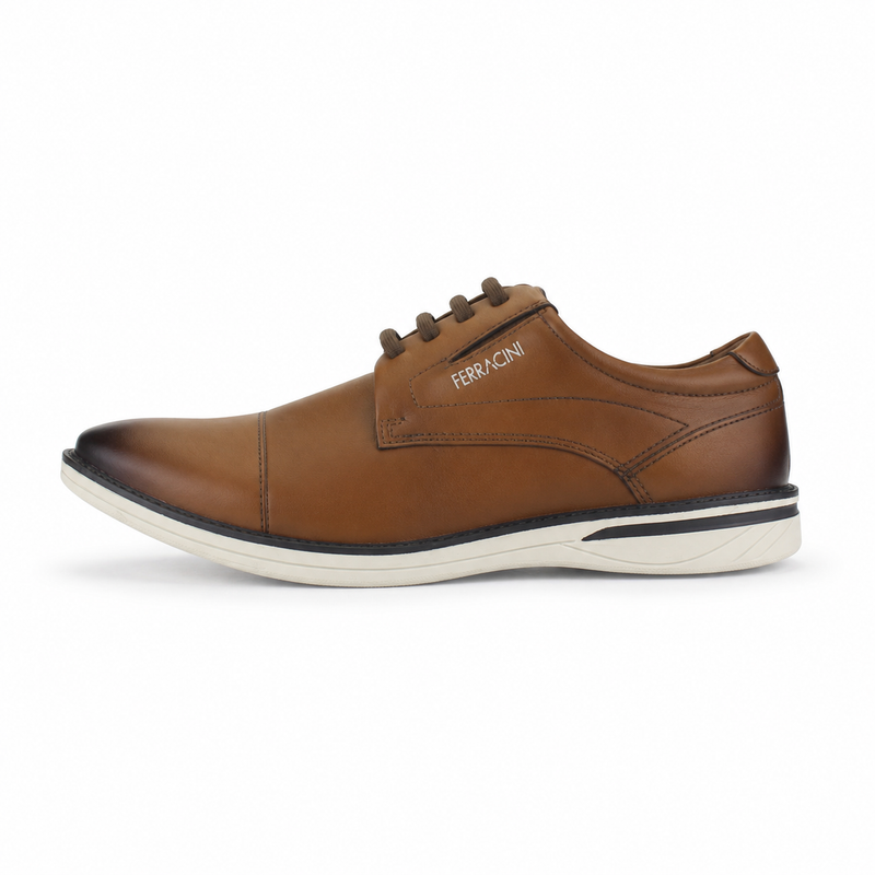 Zapato Café Hombre Casual Ferracini 3622