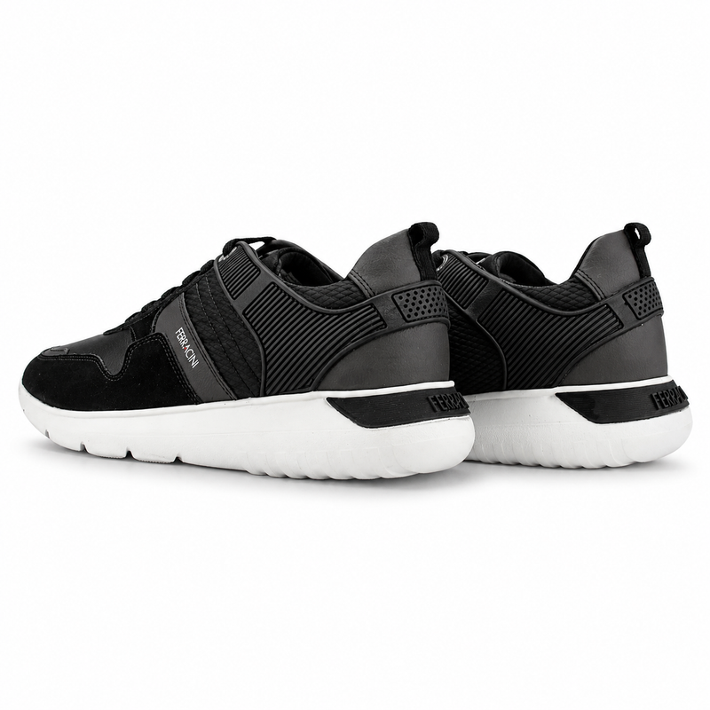Zapatilla Negro Hombre Urbano Ferracini 9246