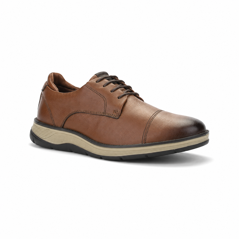 Zapato Ferracini Hombre 5541 Fluence Café Claro Casual