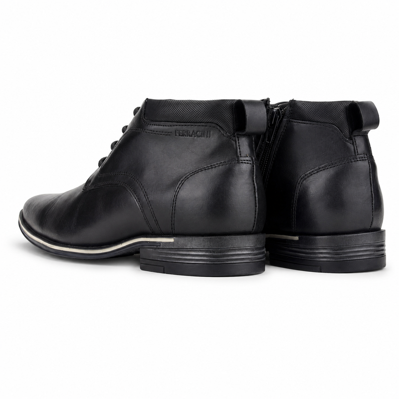 Botín Negro Hombre Casual Ferracini Munique 3363