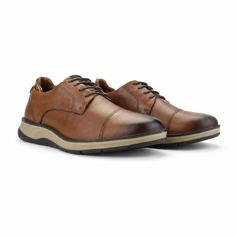 Zapato Ferracini Hombre 5541 Fluence Café Claro Casual