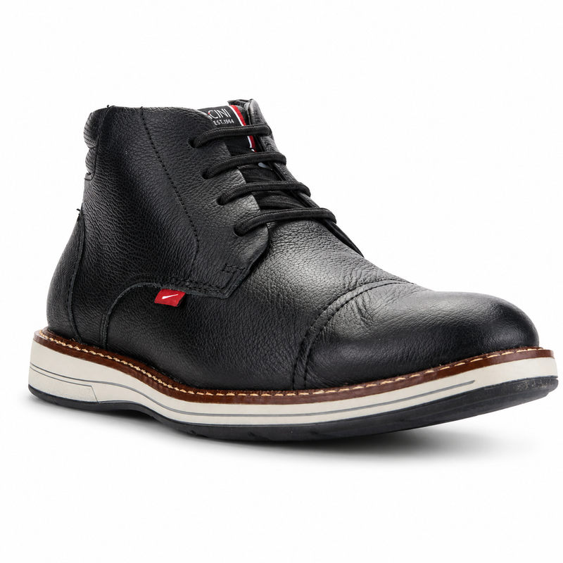 Botin Ferracini Hombre 6153 Kingston Negro Casual