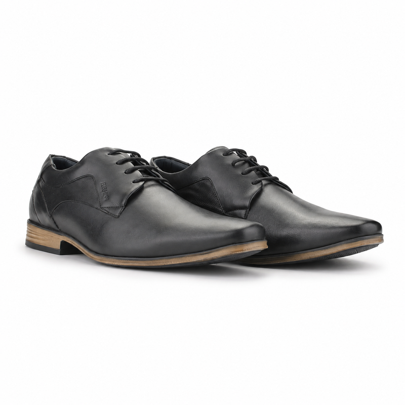 Zapato Ferracini Hombre 6067 Derby Negro Matte Casual