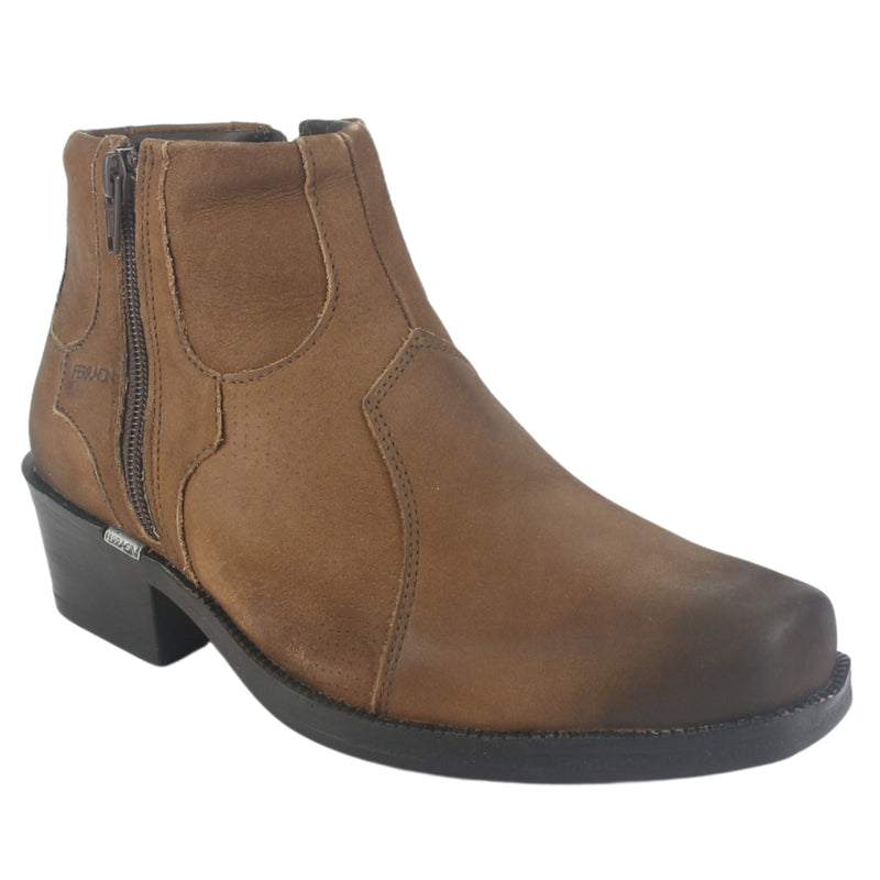 Botin Ferracini Hombre 9015 New Country Café Claro Casual
