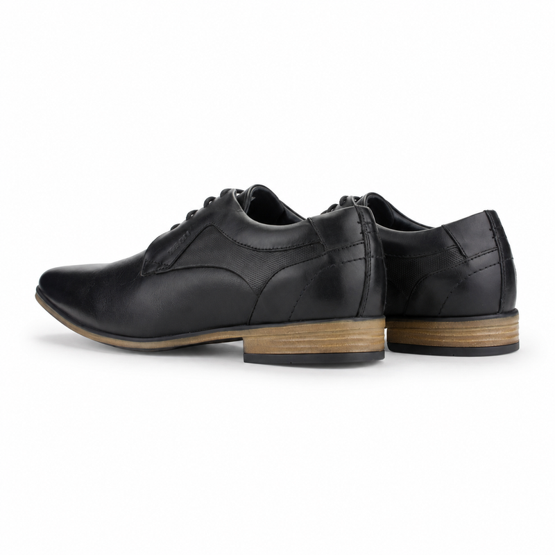 Zapato Ferracini Hombre 6067 Derby Negro Matte Casual