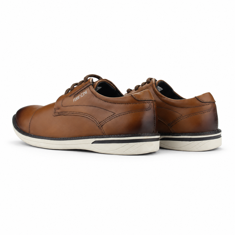 Zapato Café Hombre Casual Ferracini 3622