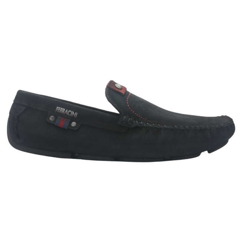 Mocasin Ferracini Hombre 2774 Mali Azul Marino Casual