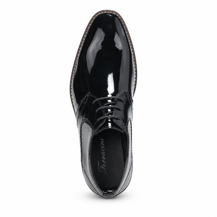 Zapato Ferracini Hombre 5659 Caravaggio Negro Charol Casual