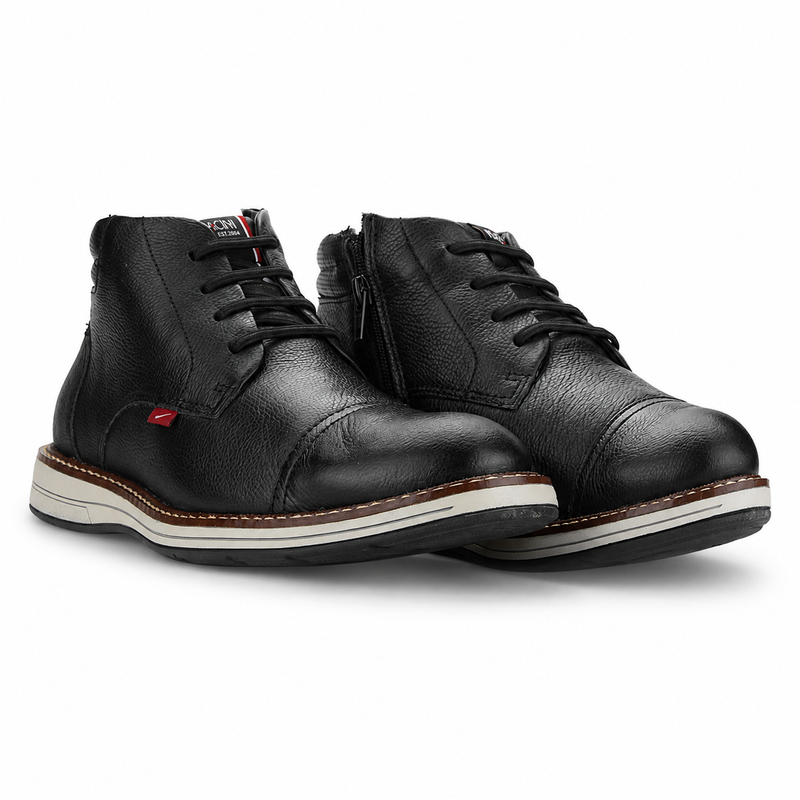 Botin Ferracini Hombre 6153 Kingston Negro Casual