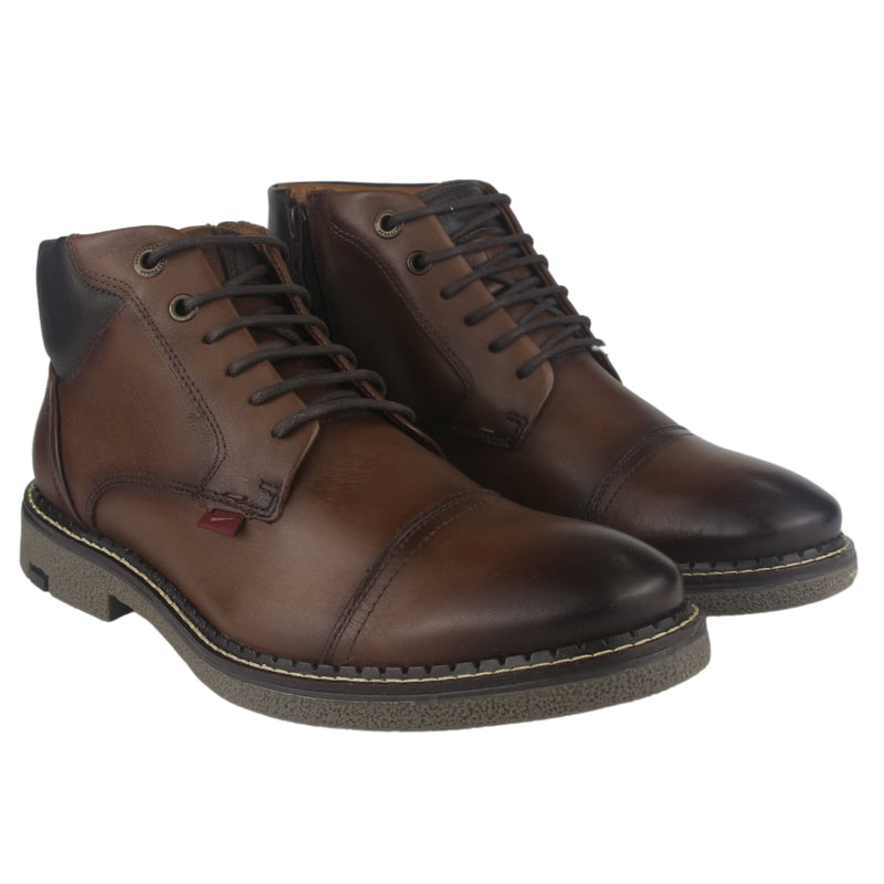 Botin Ferracini Hombre 9721 Almada Café Casual