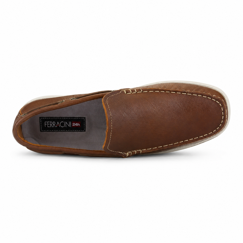 Mocasin Café Hombre Casual Ferracini 4951