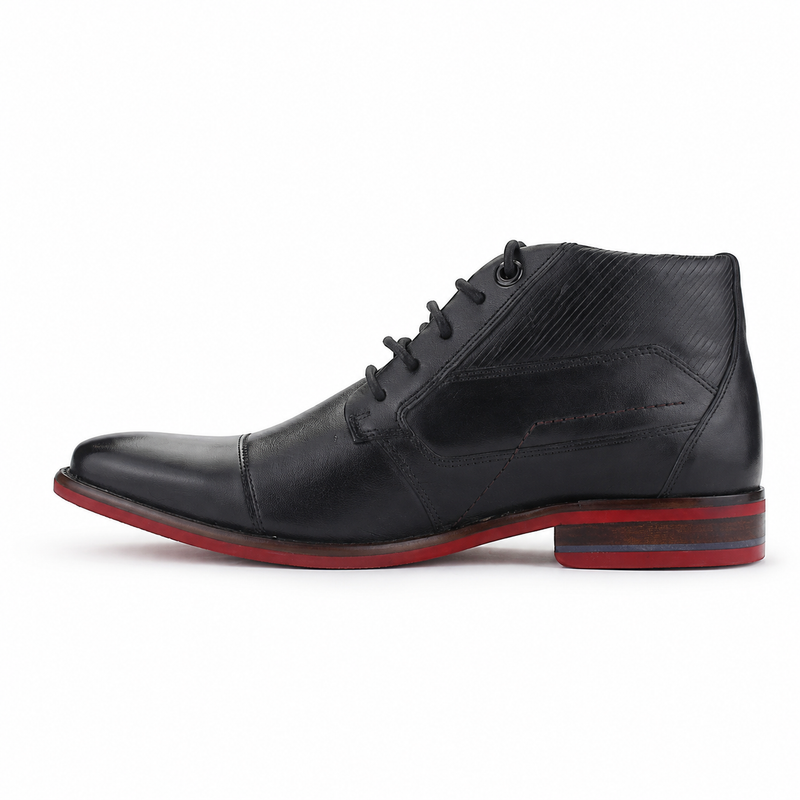 Botín Negro Hombre Casual Ferracini 5825