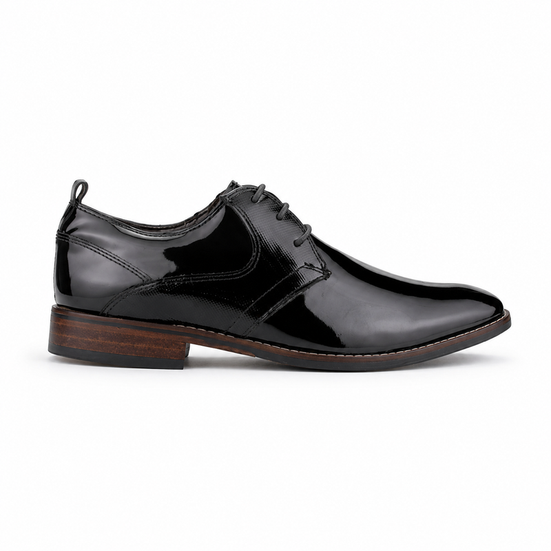Zapato Ferracini Hombre 5659 Caravaggio Negro Charol Casual
