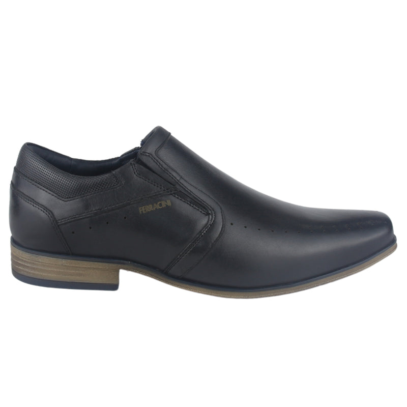 Zapato Ferracini Hombre 6072 Derby Negro Matte Casual