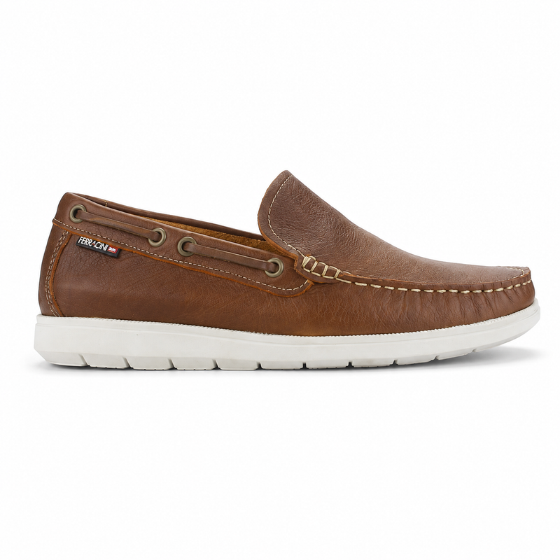 Mocasin Café Hombre Casual Ferracini 4951