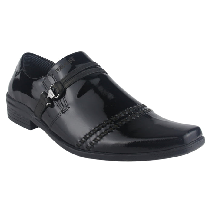 Zapato Ferracini Hombre 4349 Frankfurt Negro Charol Casual