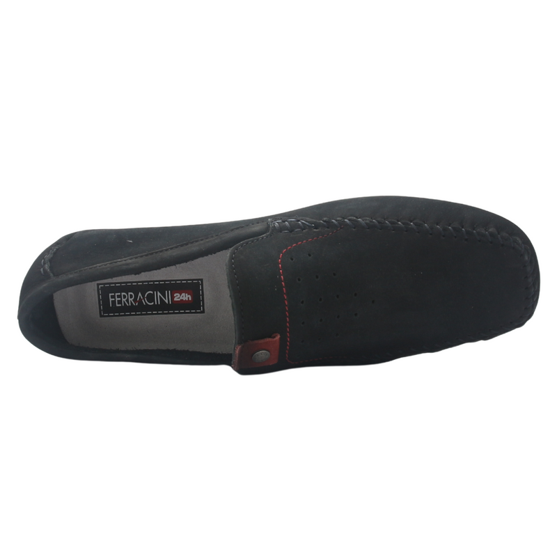 Mocasin Ferracini Hombre 2774 Mali Azul Marino Casual