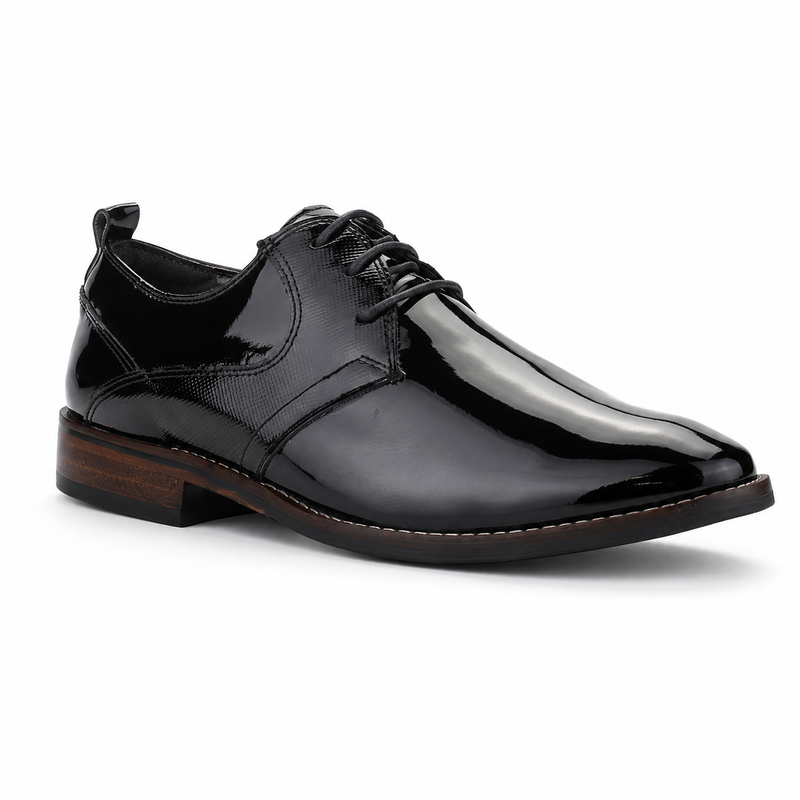 Zapato Ferracini Hombre 5659 Caravaggio Negro Charol Casual