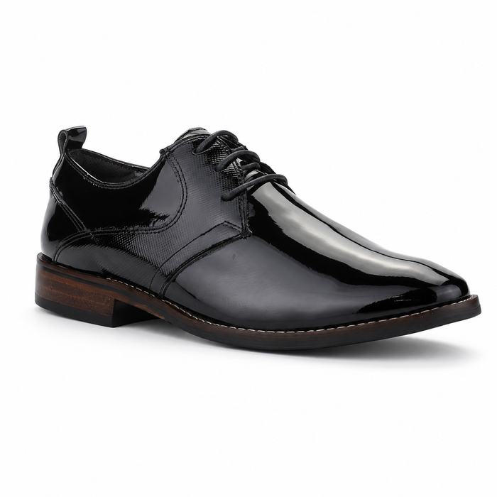 Zapato Ferracini Hombre 5659 Caravaggio Negro Charol Casual