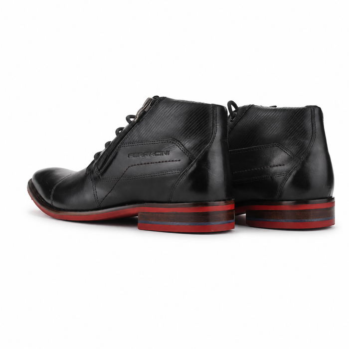 Botín Negro Hombre Casual Ferracini 5825