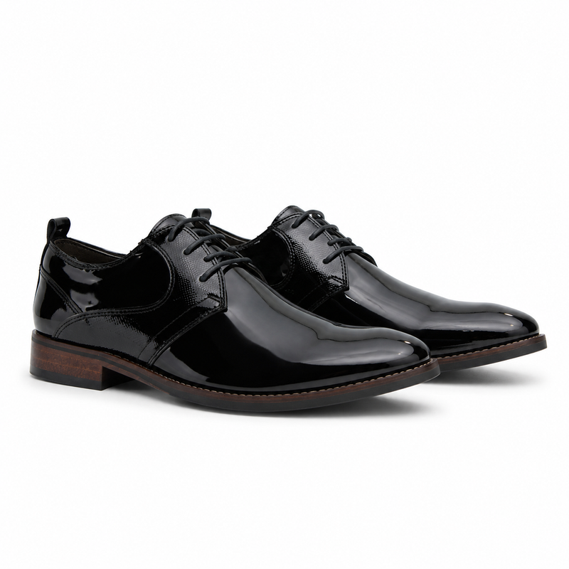 Zapato Ferracini Hombre 5659 Caravaggio Negro Charol Casual