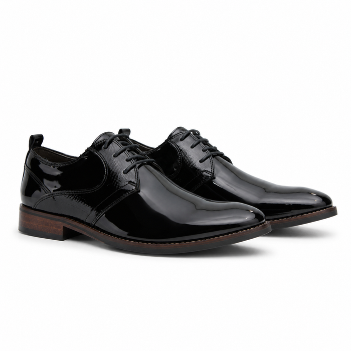 Zapato Ferracini Hombre 5659 Caravaggio Negro Charol Casual