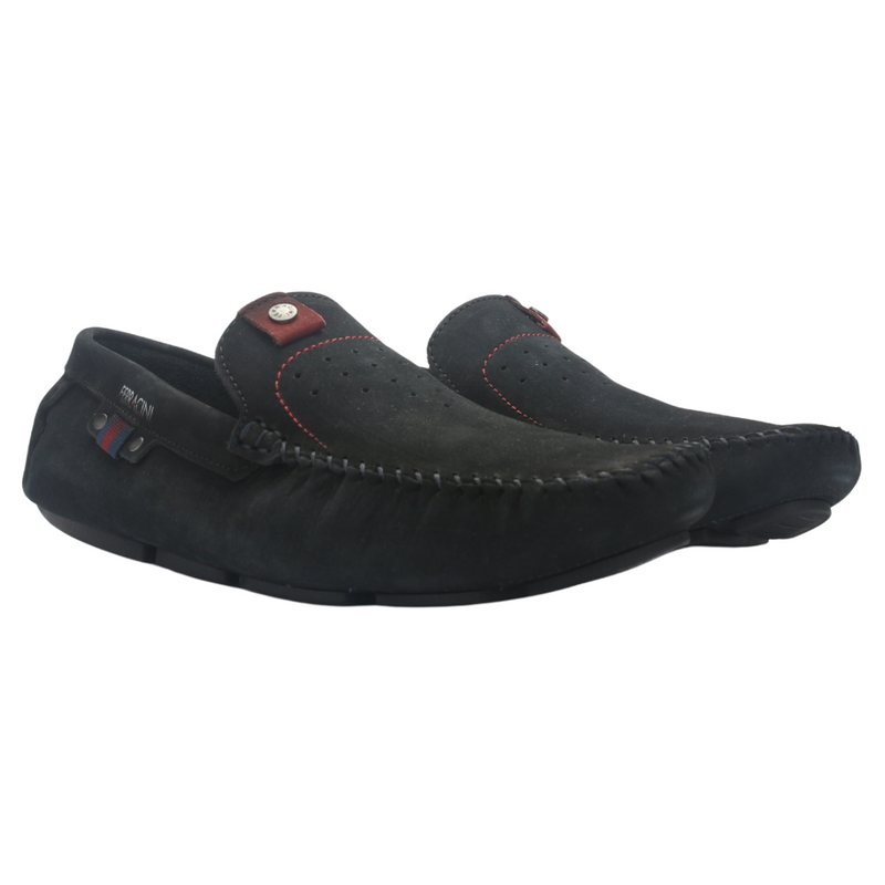 Mocasin Ferracini Hombre 2774 Mali Azul Marino Casual