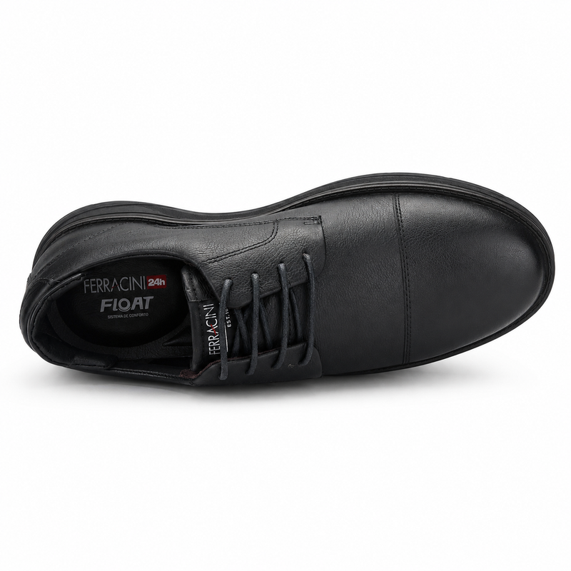 Zapato Ferracini Hombre 5541 Fluence Negro Matte Casual