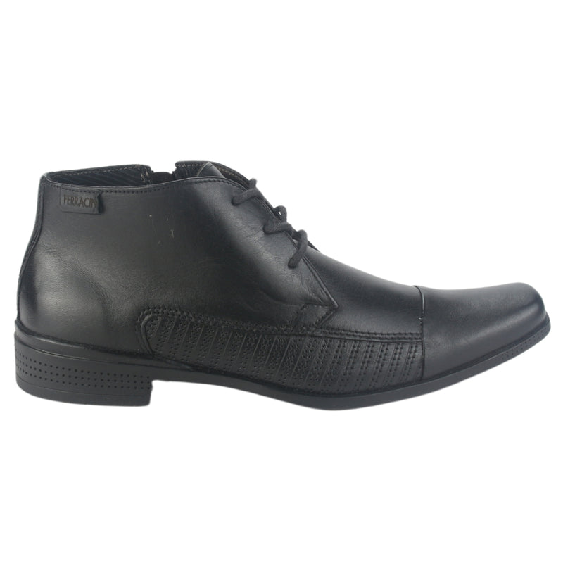 Botin Ferracini Hombre 4363 Frankfurt Negro Casual