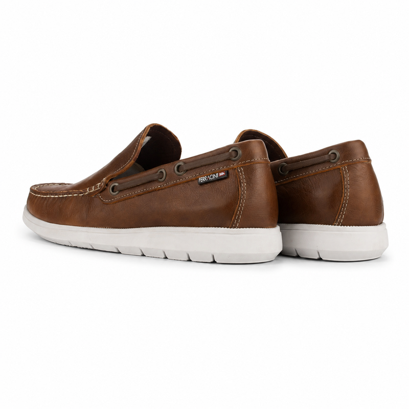 Mocasin Café Hombre Casual Ferracini 4951