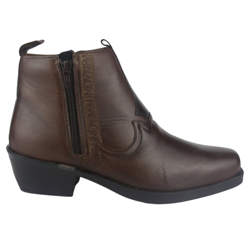 Botin Ferracini Hombre 8907 New Country Café Oscuro Casual