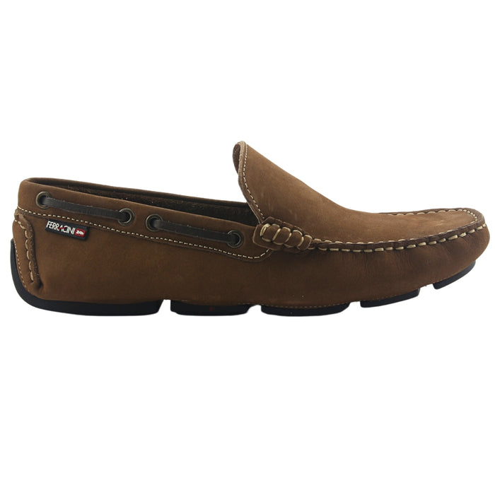 Mocasin Ferracini Hombre Mali 2771 Café Casual