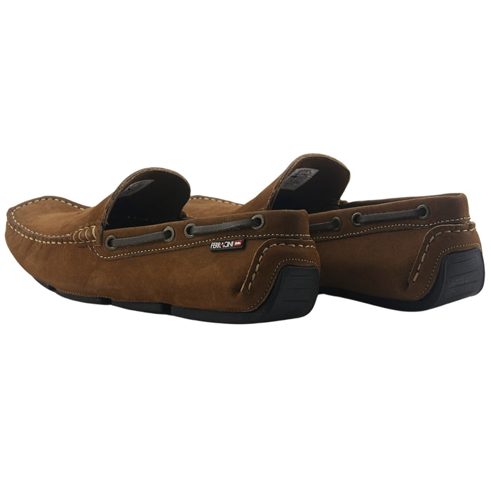 Mocasin Ferracini Hombre Mali 2771 Café Casual