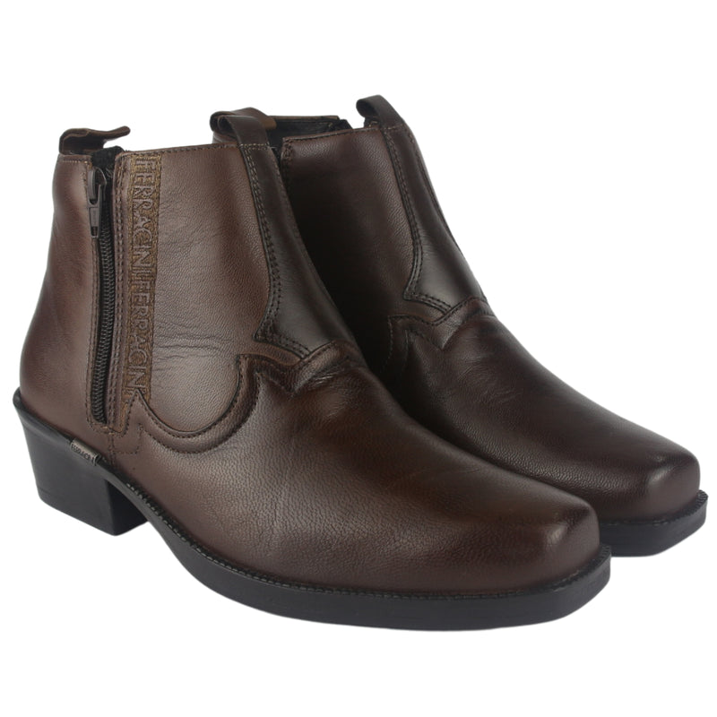 Botin Ferracini Hombre 8907 New Country Café Oscuro Casual
