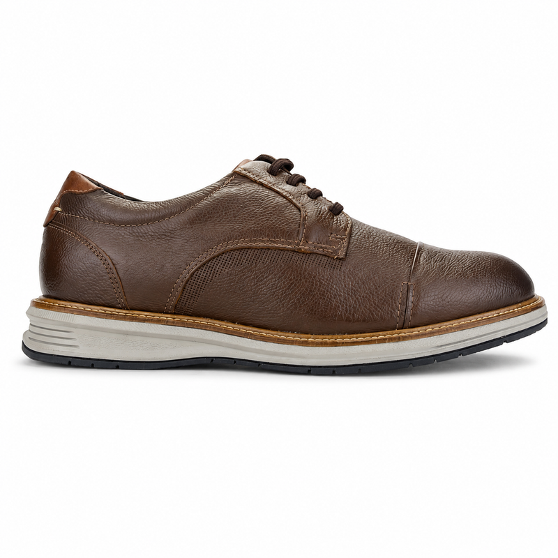 Zapato Café Claro Hombre Casual Ferracini Austin 5166