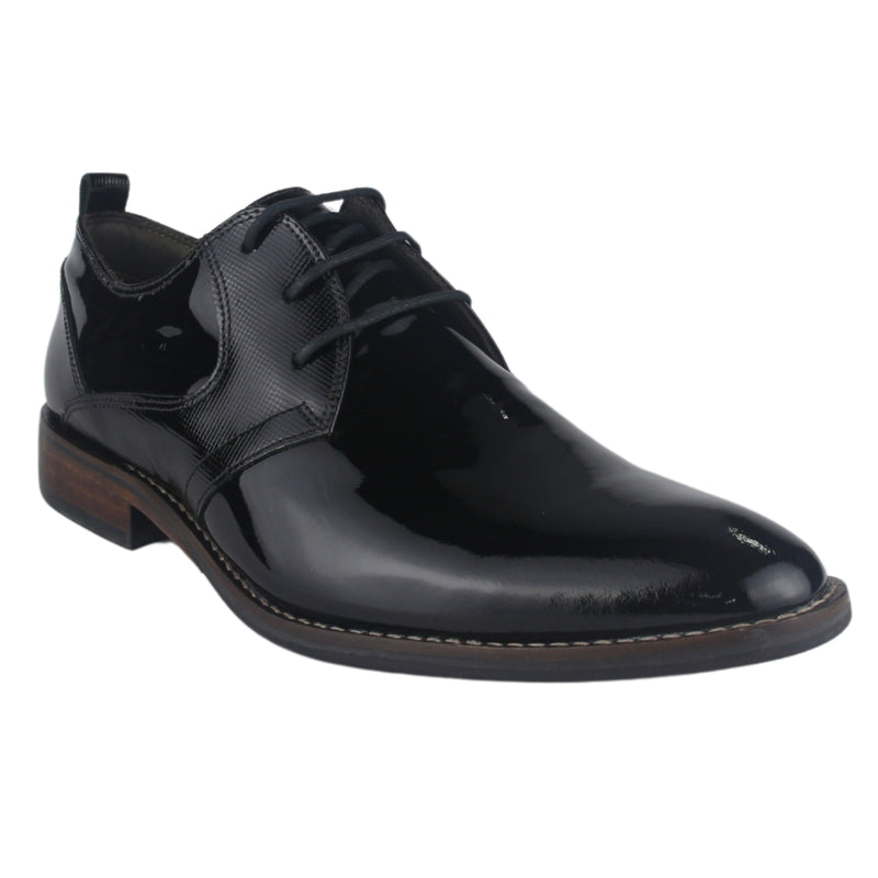 Zapato Ferracini Hombre 5659 Caravaggio Negro Charol Casual